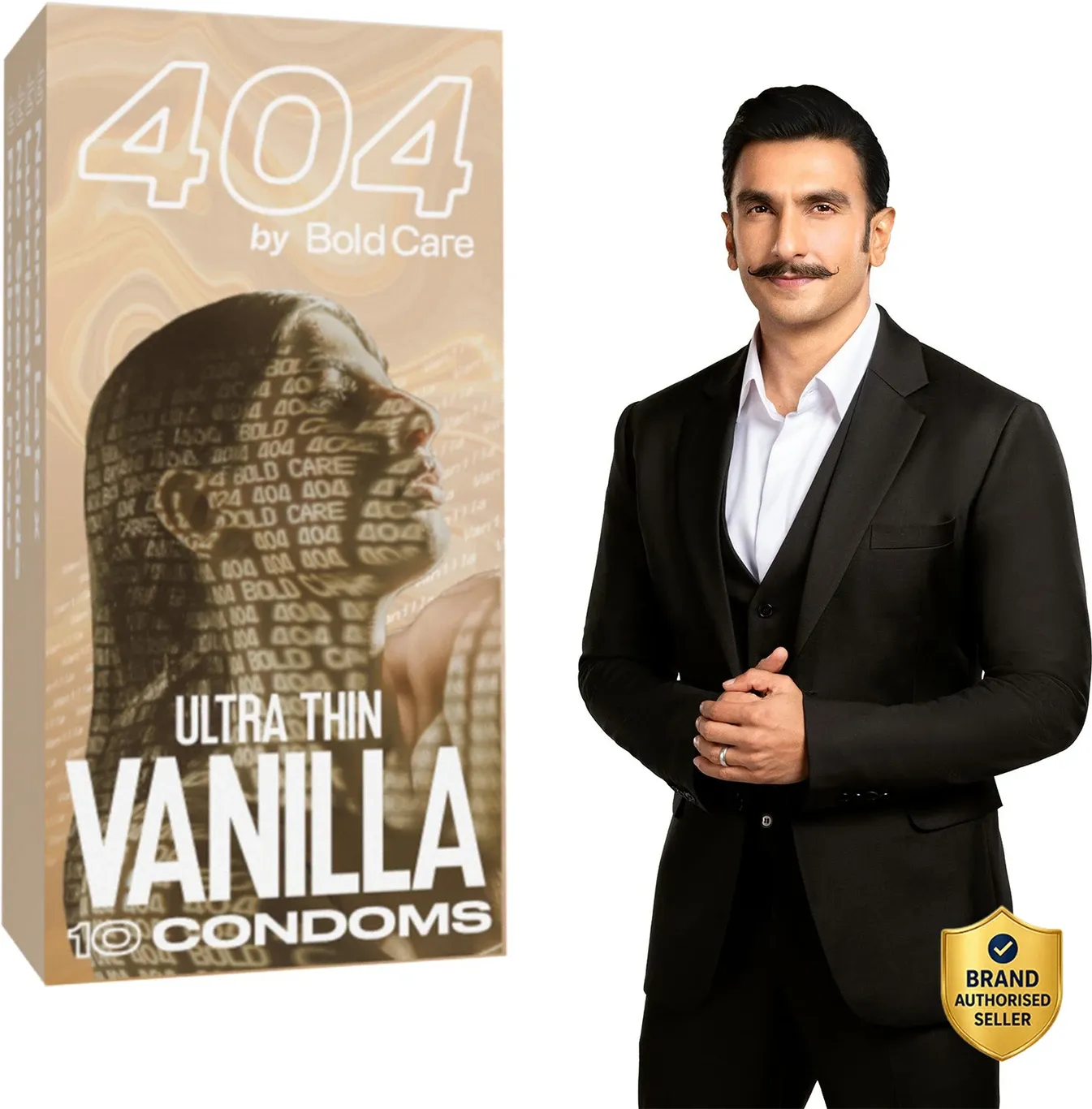 Bold Care 404 Super Ultra Thin Vanilla Flavored Condoms - 10 pcs