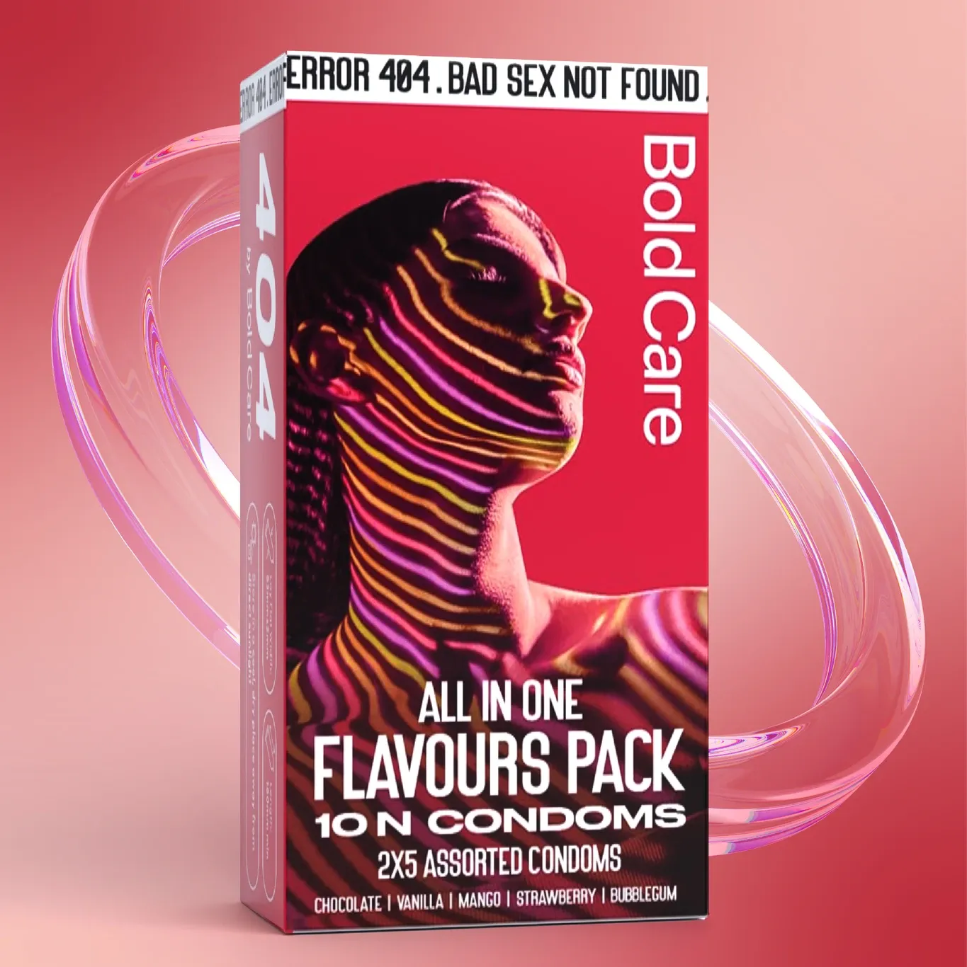 Bold Care All-In-One Multi-Flavour Condoms - 10 pcs