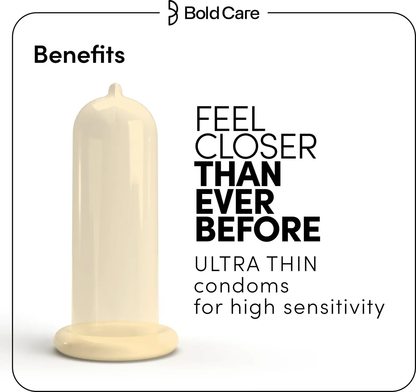 Bold Care 404 Super Ultra Thin Vanilla Flavored Condoms - 10 pcs pack