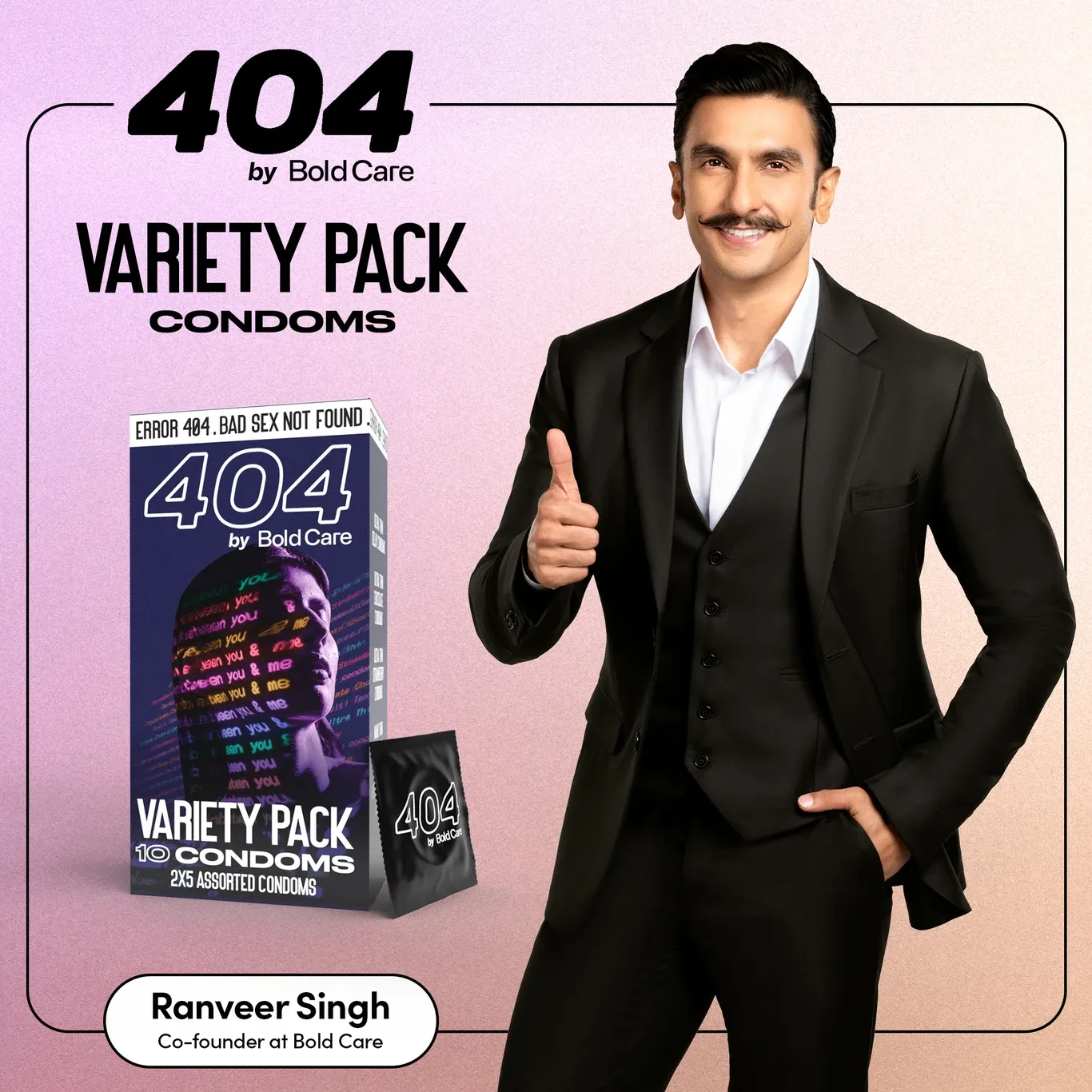 Bold Care 404 Variety Pack condoms - 10 pieces assorted condoms box