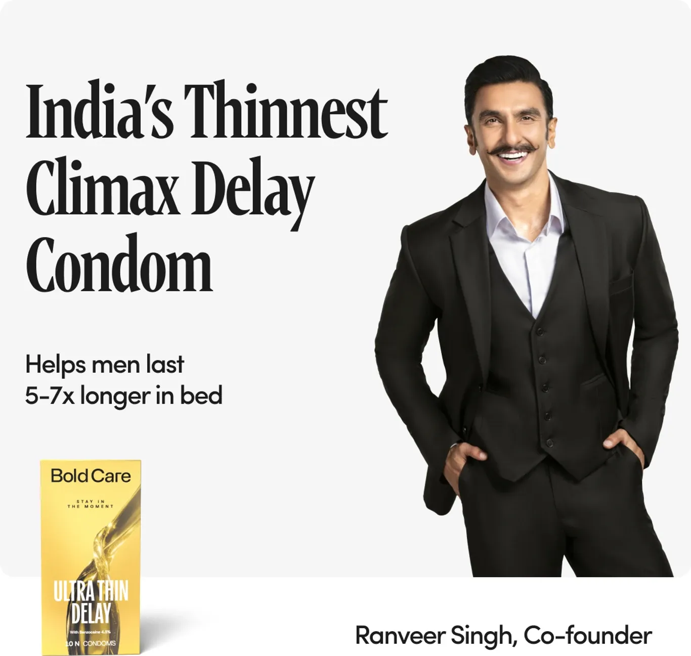 Bold Care Ultra Thin Delay Condom 10 pack box