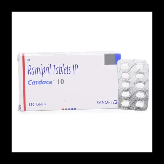 Cardace 10 Tablet strip for hypertension and heart failure treatment