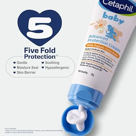 Cetaphil Baby Cream Advance Protection 50g tube for face and body moisturizing