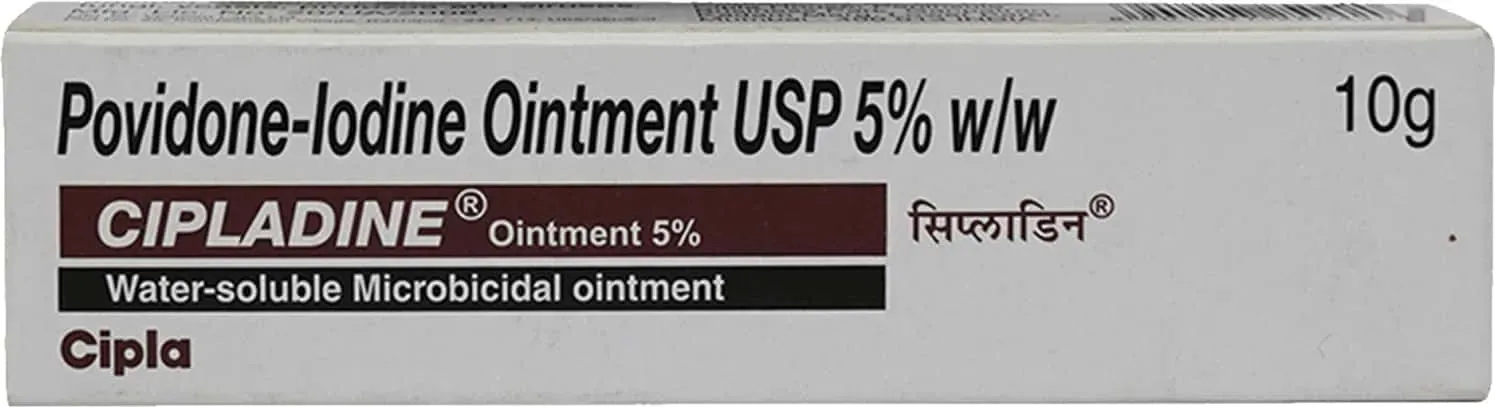 Cipladine Ointment 5% Povidone-Iodine 15g tube
