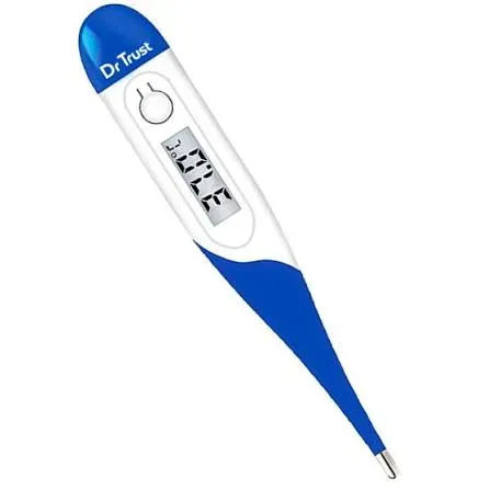 Dr Trust Waterproof Flexible Tip Digital Thermometer White 604