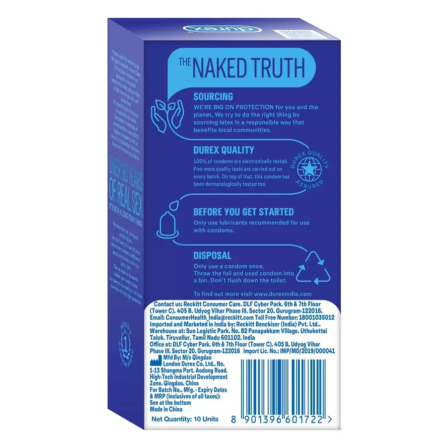 Durex Close Fit Invisible Condoms 10 pack box