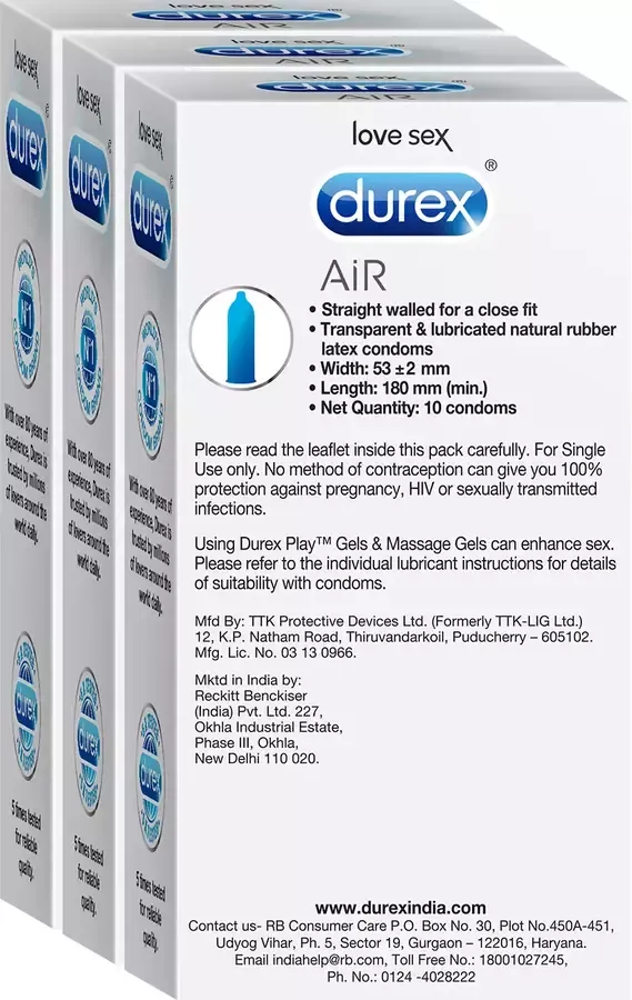 Durex Air condoms 10 pack box