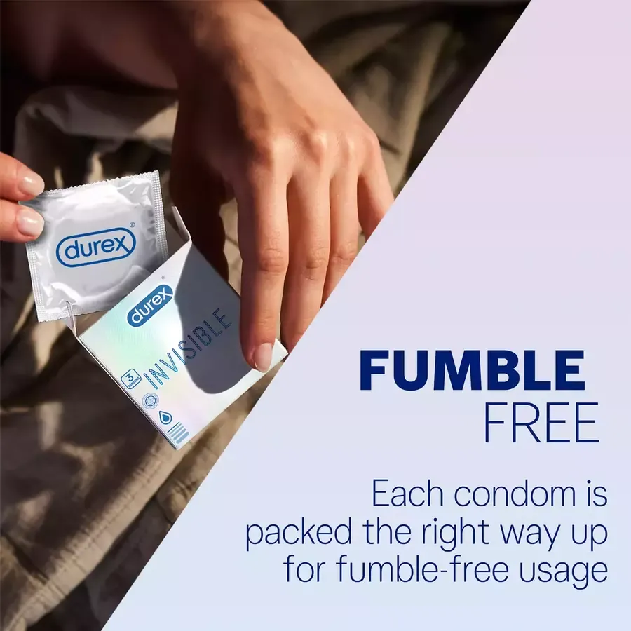 Durex Invisible condoms 3 pack box