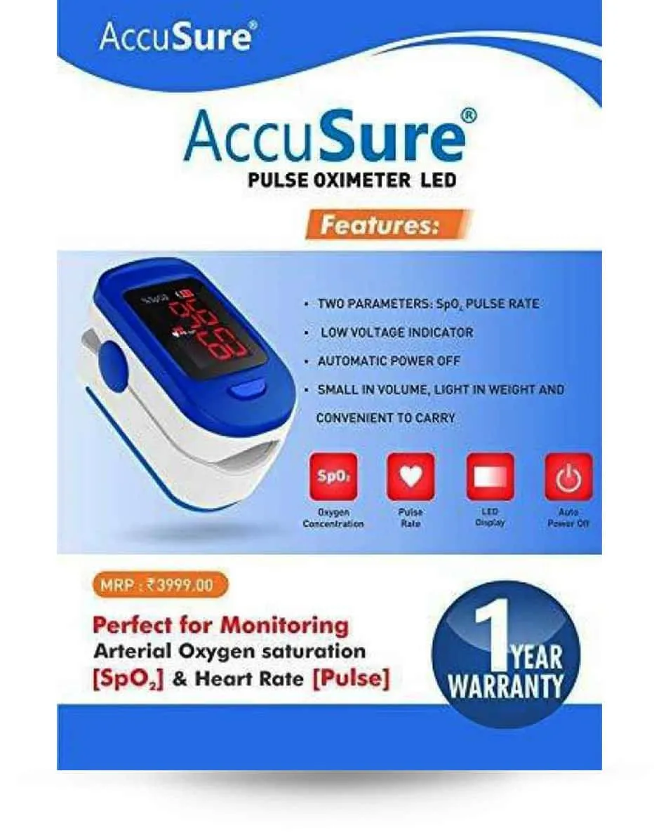 Easylife Pulse Oximeter fingertip device for SpO2 monitoring