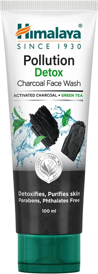 Himalaya Pollution Detox Charcoal Face Wash 100 ml tube