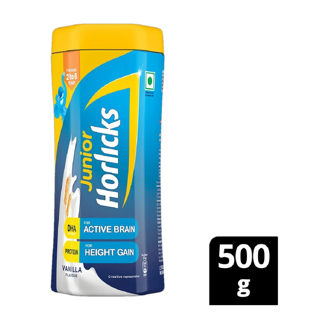 Horlicks Junior Vanilla nutritional drink mix for children 200g jar