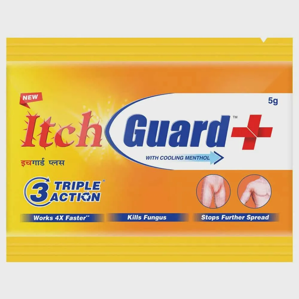 Itch Guard Plus Cream 15g tube for itchy skin with infection