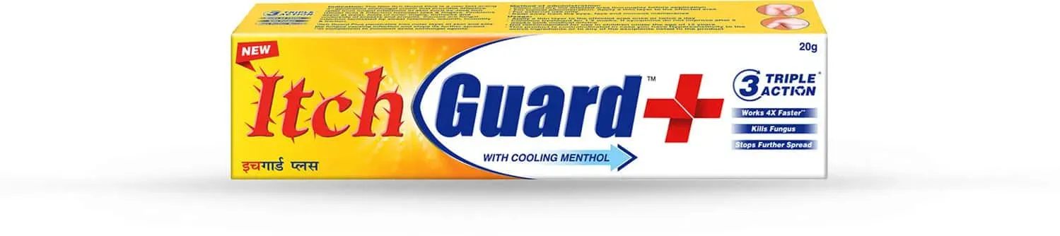 Itch Guard Plus Cream 15g tube for itchy skin with infection
