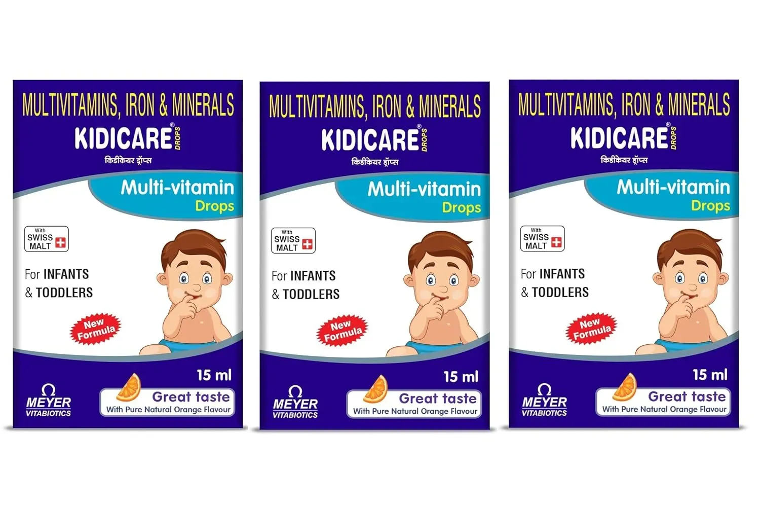 Multivitamin Drops with Iron and Minerals for Infants and Toddlers 15 ml bottle