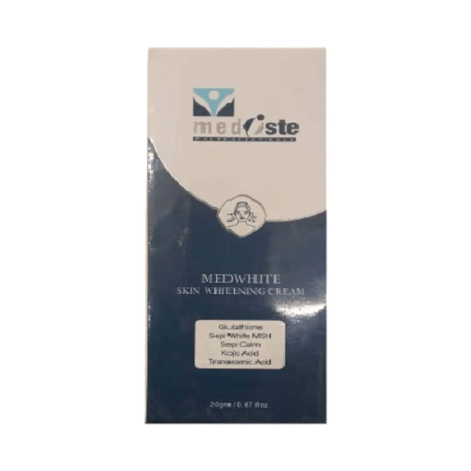 Mediste Medwhite Skin Whitening Cream 15g tube front view