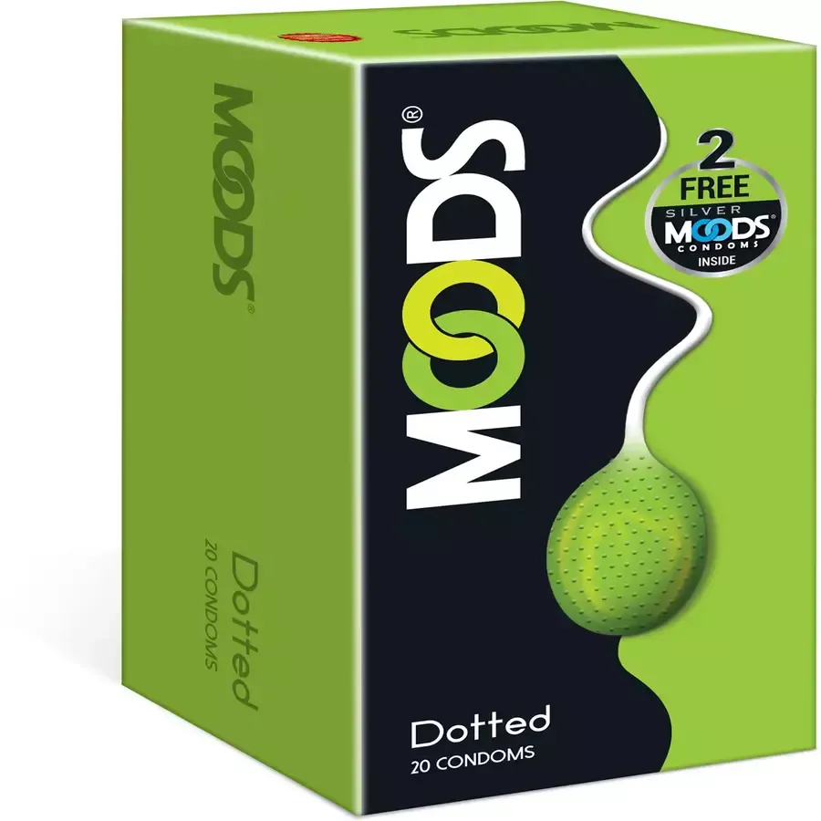 Moods Dotted Condoms 20 pack box