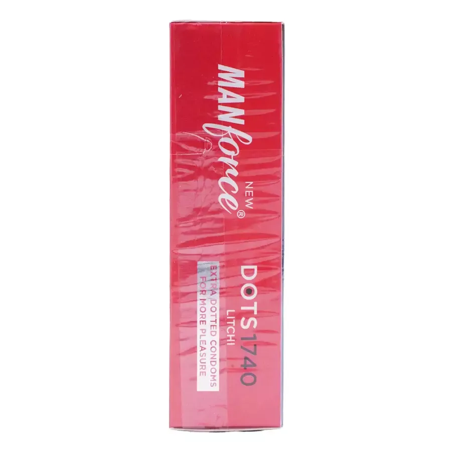 Manforce Dots 1740 Extra Dotted Litchi Flavoured Condom Pack of 10