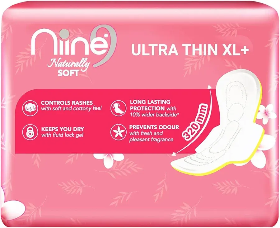 Niine Naturally Soft Ultra Thin Sanitary Pads 50 pcs pack