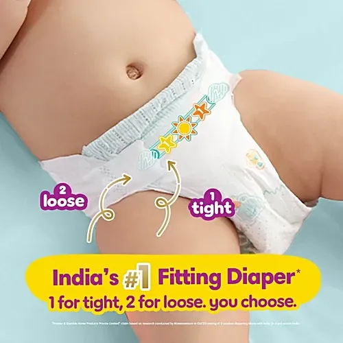 Pampers New Baby Premium Taped Diapers for newborns up to 5 kg, pack of 24