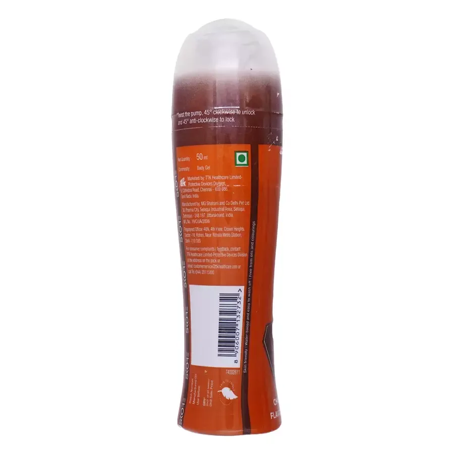 Skore Chocolate Lubes 50 ml water-based personal lubricant bottle