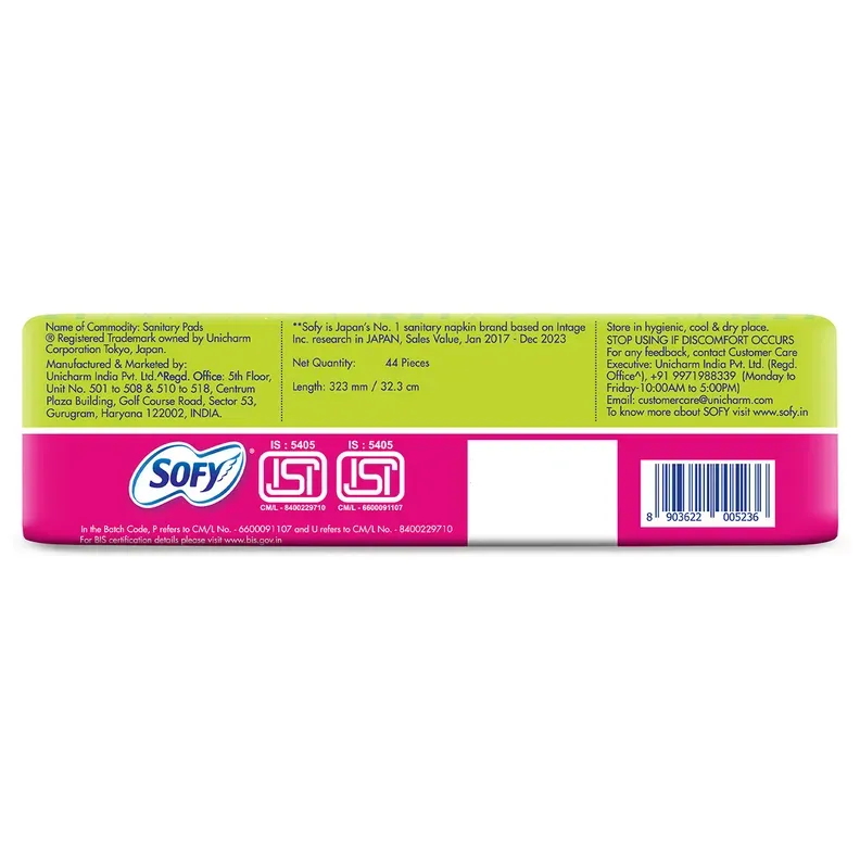 Sofy Anti Bacteria Ultra Slim XXL Sanitary Pads - 44 count pack