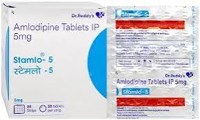 Stamlo 5 Tablet strip by Dr. Reddy's - Amlodipine 5 mg for hypertension and angina