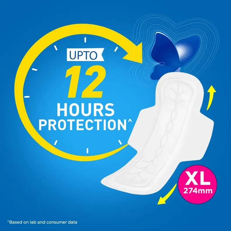 Stayfree Secure Cottony Soft Cover XL sanitary pads 40 pack