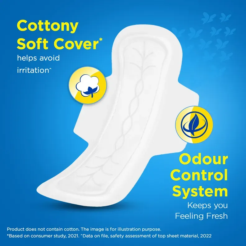 Stayfree Secure Cottony Soft Cover XL sanitary pads 40 pack