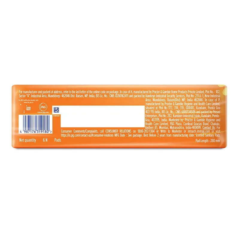 Whisper Choice Wings XL Sanitary Pads 6 Pack