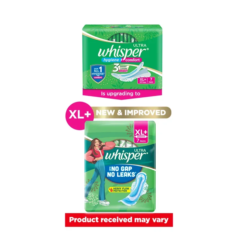 Whisper Ultra XL+ sanitary pads 7 pcs pack