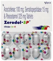 Zerodol-SP Tablet strip by Ipca Laboratories for pain relief