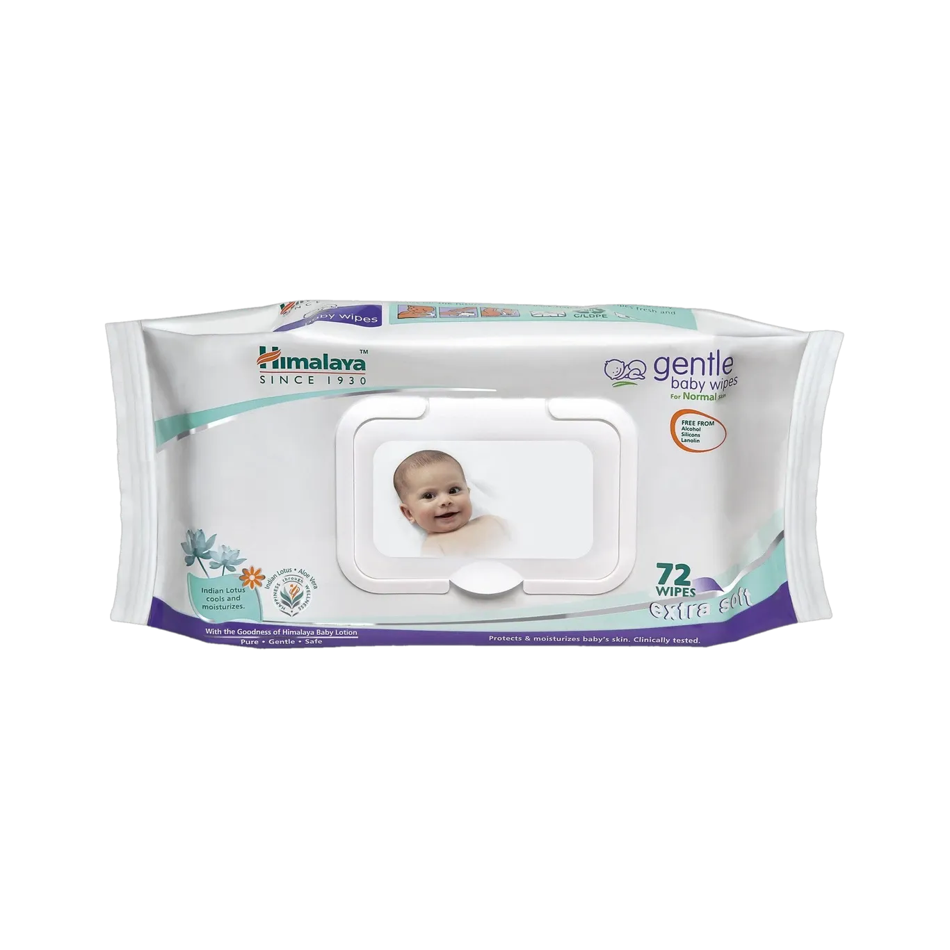 HIMALAYA Gentle Baby Wipes (72 Wipes)