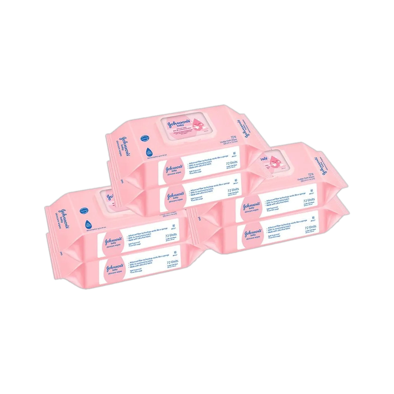 JOHNSON'S Wet Wipes | No Alcohol & Soap | 3x Moisturizing Lotion (432 Wipes)