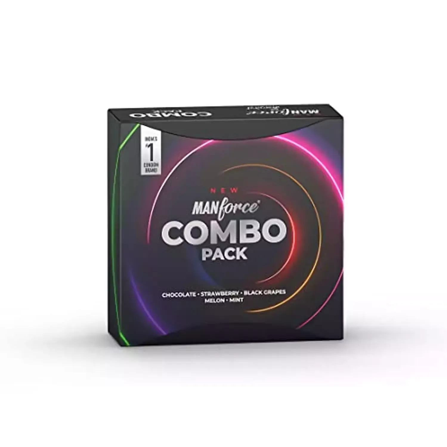Manforce Combo Pack Chocolate Strawberry Black Grapes Melon & Mint 20 pcs
