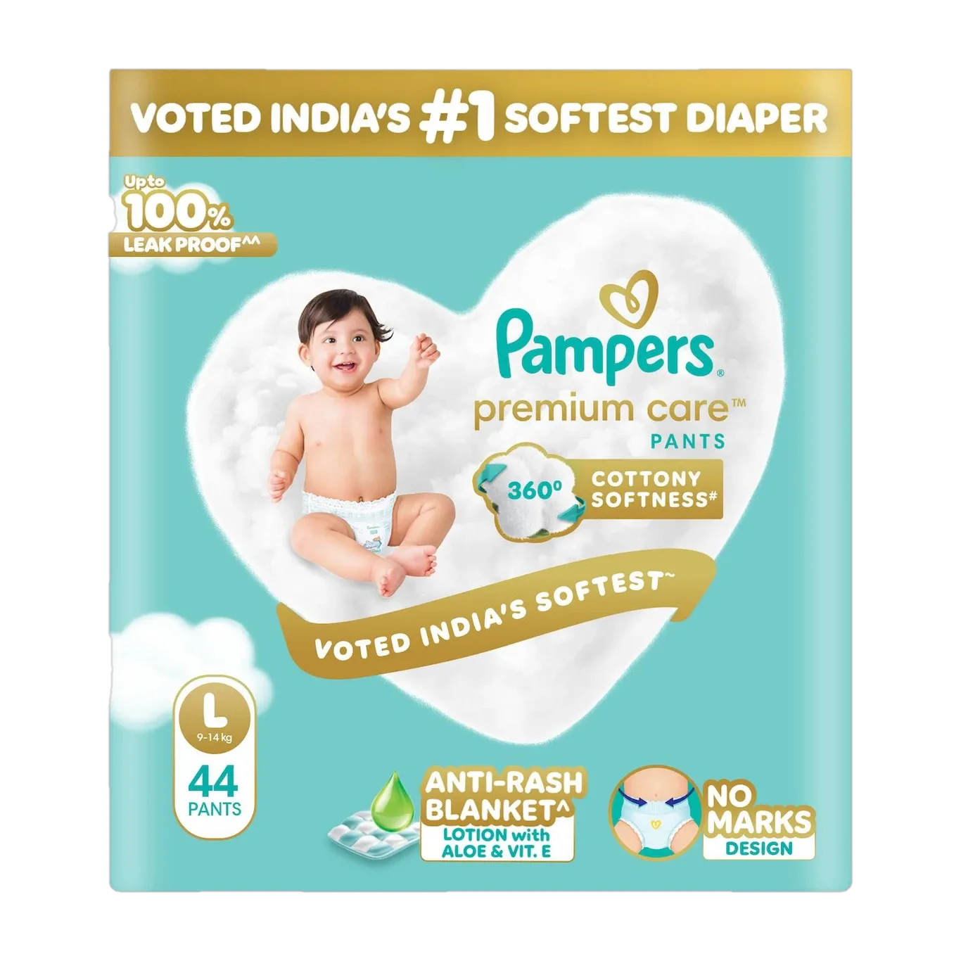 Pampers Premium Care Pants (Up To 9-14 kg) 44 pcs