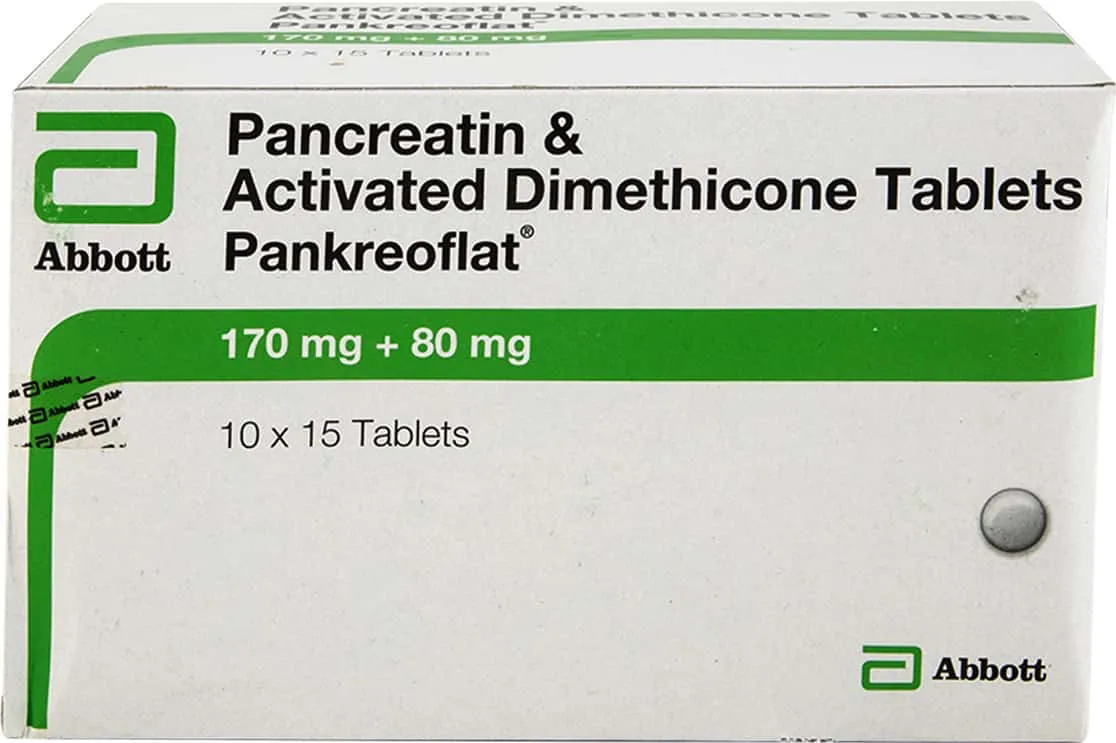Pankreoflat 170mg/80mg Tablet