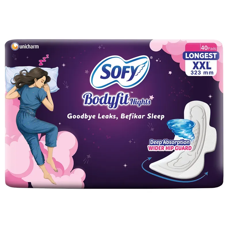 Sofy Bodyfit Nights Sanitary Pads XXL Size- 40 pcs