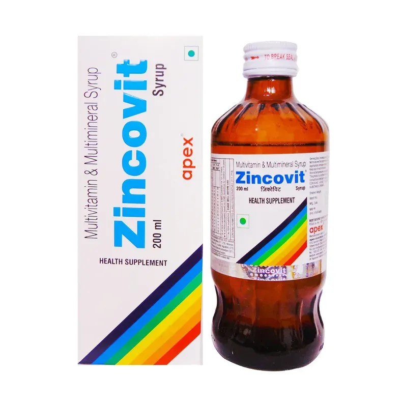 Zincovit Multivitamin Syrup 200ml (Green)